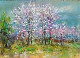Ioan Popei Spring Landscape painting